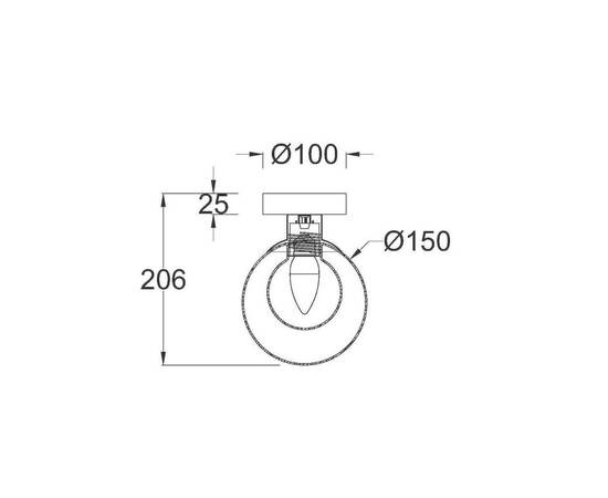 Настенный светильник Maytoni Basic form MOD521WL-01G1, изображение 2