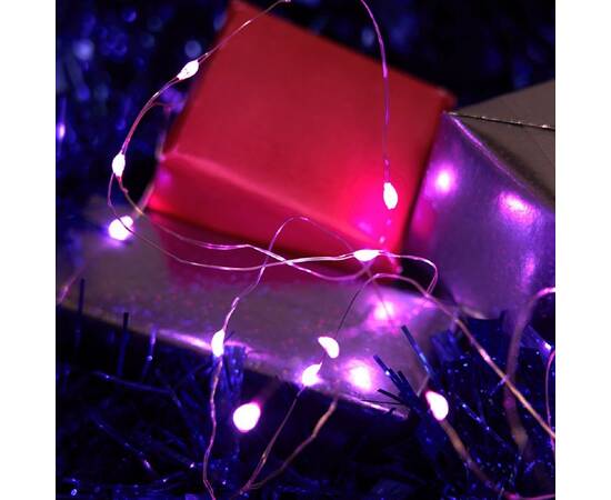 Светодиодная гирлянда Feron Линейная Роса на батарейках 2*AA розовая CL570 48602, изображение 2