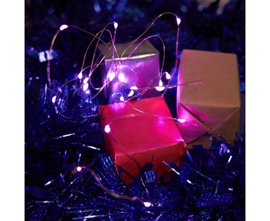 Светодиодная гирлянда Feron Линейная Роса на батарейках 2*AA розовая CL570 48602, изображение 3