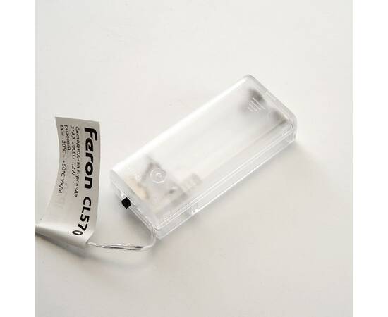 Светодиодная гирлянда Feron Линейная Роса на батарейках 2*AA розовая CL570 48602, изображение 5