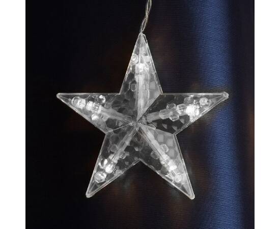 Светодиодная гирлянда Feron Бахрома Звезды 230V 5000K холодный белый статичная CL29 48614, изображение 2