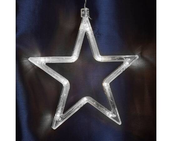 Светодиодная гирлянда Feron Бахрома Звезды 230V 5000K холодный белый статичная CL29 48614, изображение 3