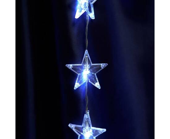 Светодиодная гирлянда Feron Занавес Звездочки 230V 5000K холодный белый 8 режимов CL25 48608, изображение 2