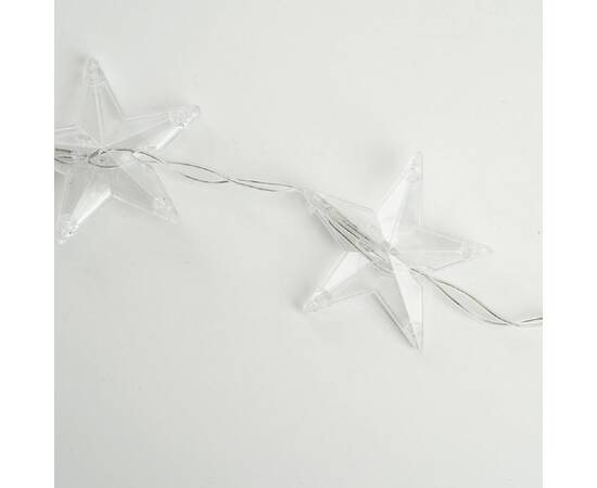 Светодиодная гирлянда Feron Занавес Звездочки 230V 5000K холодный белый 8 режимов CL25 48608, изображение 4