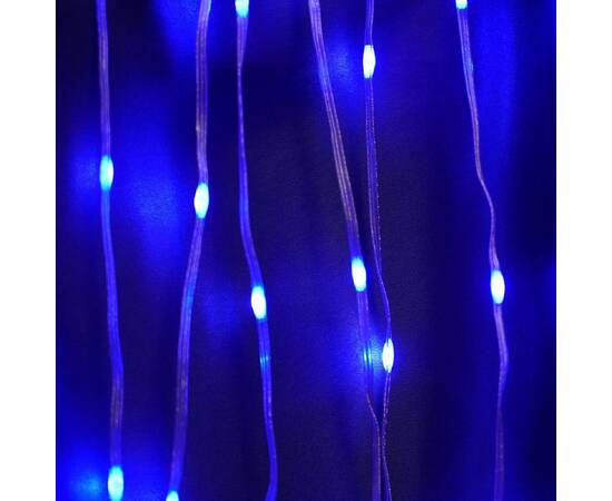 Светодиодная гирлянда Feron Занавес Водопад 230V синяя 8 режимов CL28 48606, изображение 2
