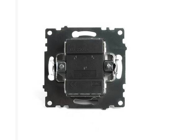 Выключатель двухклавишный Stekker Катрин с подсветкой золото GLS10-7102-08 49217, изображение 4