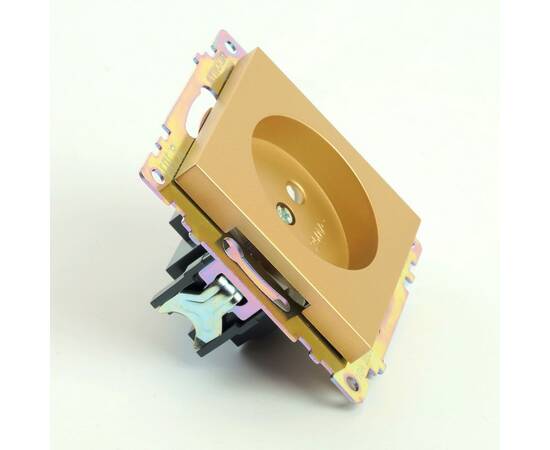 Розетка 2P Stekker Катрин золото GLS10-7109-08 49223, изображение 3