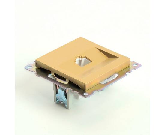 Розетка компьютерная RJ-45 Stekker Катрин золото GLS00-7107-08 49227, изображение 2
