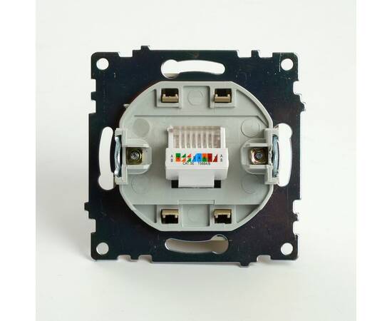 Розетка компьютерная RJ-45 Stekker Катрин золото GLS00-7107-08 49227, изображение 4