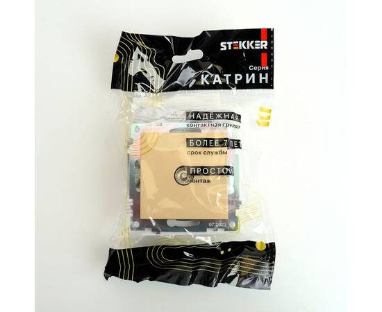 Розетка телевизионная Stekker Катрин золото GLS00-7108-08 49228, изображение 5