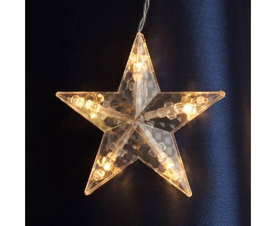 Светодиодная гирлянда Feron Бахрома Звезды 230V 2700K теплый белый статичная CL29 48613, изображение 2