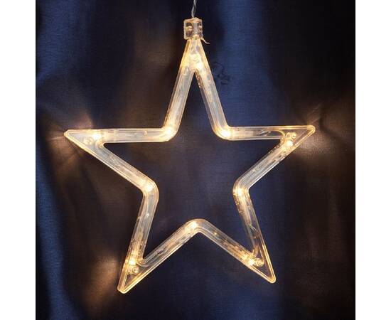 Светодиодная гирлянда Feron Бахрома Звезды 230V 2700K теплый белый статичная CL29 48613, изображение 3