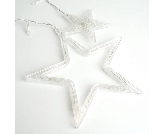 Светодиодная гирлянда Feron Бахрома Звезды 230V 2700K теплый белый статичная CL29 48613, изображение 4