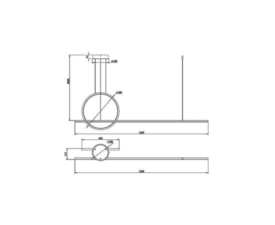 Подвесной светодиодный светильник Maytoni Halo MOD247PL-L49BK, изображение 2