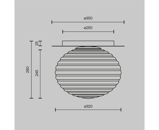 Потолочный светильник Maytoni Reels MOD268CL-01B, изображение 2
