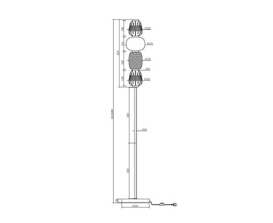 Торшер Maytoni Pattern MOD267FL-L32CH3K, изображение 2