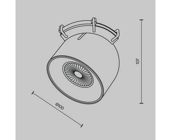 Подвесной светодиодный светильник Maytoni Technical Pendant system Parity Cup TR124B-12W3K-M-W, изображение 2