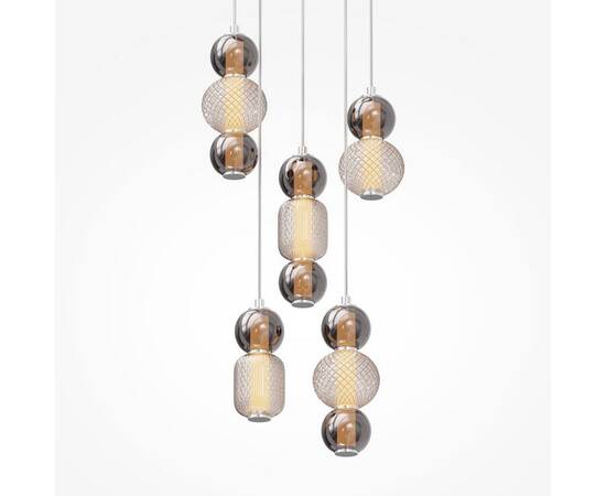 Подвесная светодиодная люстра Maytoni Drop MOD273PL-L80CH3K, изображение 5