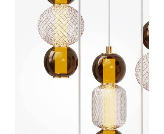 Подвесная светодиодная люстра Maytoni Drop MOD273PL-L80G3K, изображение 4