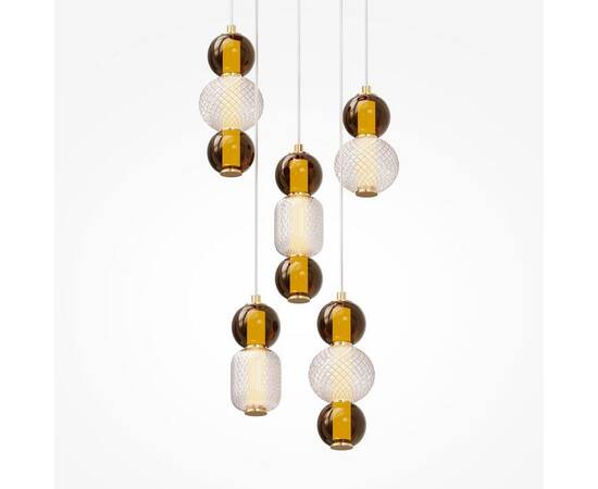 Подвесная светодиодная люстра Maytoni Drop MOD273PL-L80G3K, изображение 5