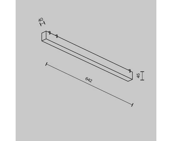 Подвесной светодиодный светильник Maytoni Technical Pendant system Parity Basis TR129B-24W3K-B, изображение 2