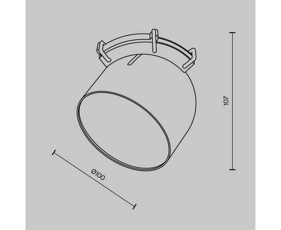 Подвесной светодиодный светильник Maytoni Technical Pendant system Parity Cup TR124B-12W3K-B, изображение 2