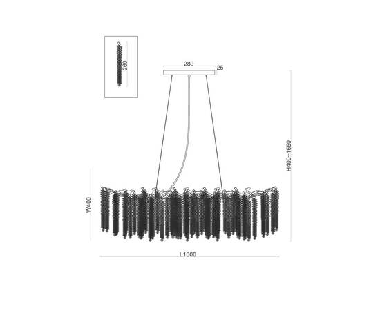 Подвесная люстра Freya Mineral FR1010PL-10G1, изображение 2