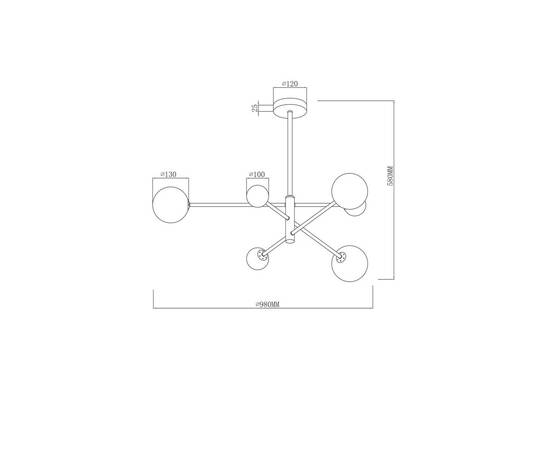 Подвесная люстра Freya Sphirity FR5376CL-06B, изображение 2