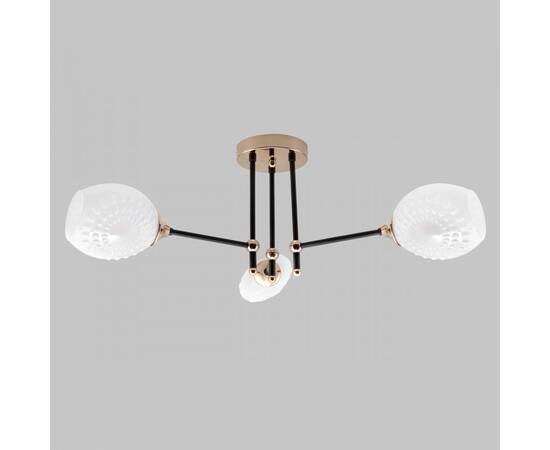 Потолочная люстра IMEX MD.4144-3-S-BK+FGD