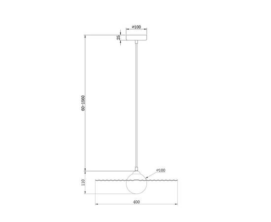 Подвесной светильник Freya Jovian FR5390PL-01B, изображение 2