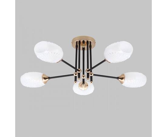 Потолочная люстра IMEX MD.4144-5-S-BK+FGD