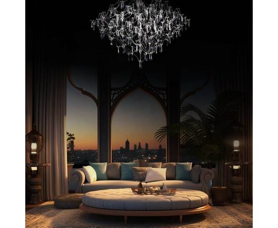 Подвесная светодиодная люстра Loft IT Mira 10259/800 Silver Asfour, изображение 7