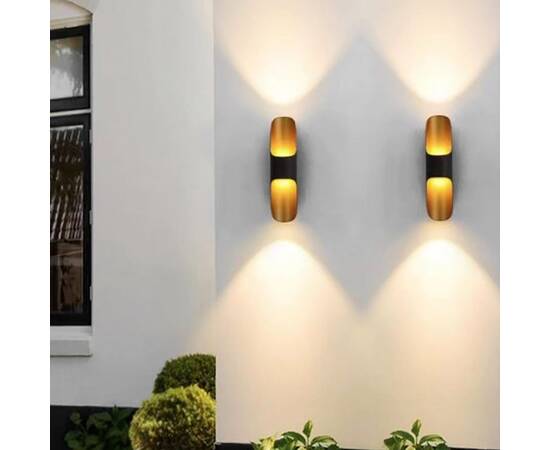 Уличный настенный светодиодный светильник IMEX Wels IL.0014.0008-BMG, изображение 3