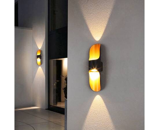 Уличный настенный светодиодный светильник IMEX Wels IL.0014.0008-BMG, изображение 4