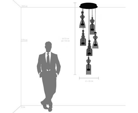 Подвесная светодиодная люстра Lightstar Belle 814069, изображение 7