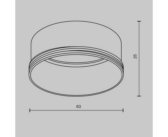 Кольцо декоративное Maytoni Technical Focus RingL-20-W, изображение 2