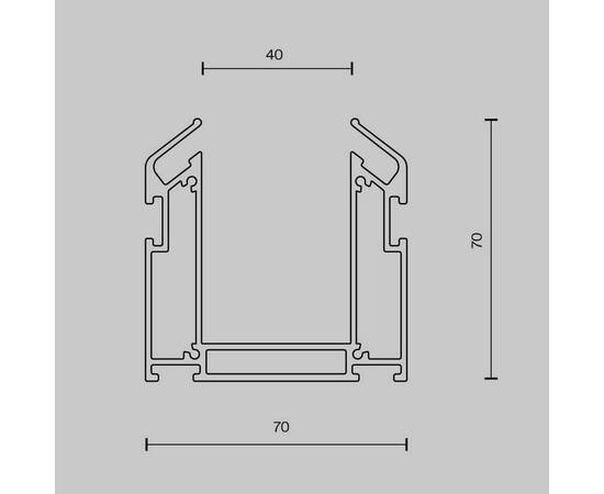 Профиль Maytoni Technical TRA010MP-212S, изображение 2