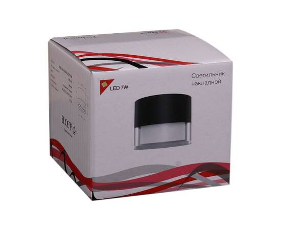 Потолочный светодиодный светильник Reluce 81155-9.5-001MN LED7W BK, изображение 2