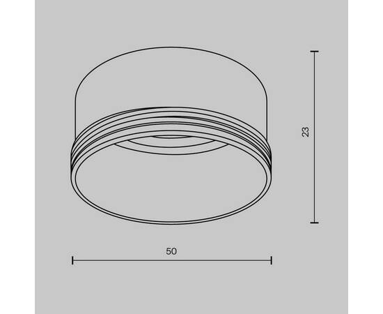 Кольцо декоративное Maytoni Technical Focus RingM-12-W, изображение 2