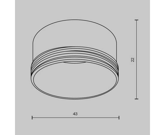 Кольцо декоративное Maytoni Technical Focus RingS-5-W, изображение 2