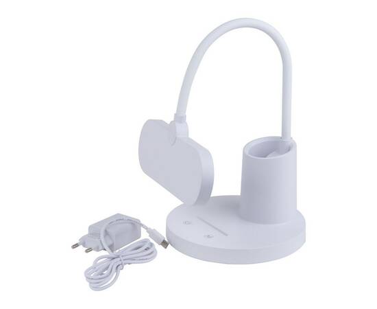 Настольная светодиодная лампа с подставкой Uniel ULM-D603 10W/3000-6000K/DIM White UL-00011097, изображение 3