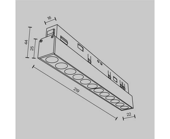 Трековый светодиодный светильник Maytoni Technical Points TR031-2-12W4K-W, изображение 2
