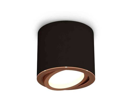 Комплект накладного светильника Ambrella light Techno Spot XS7402004 SBK/PPG черный песок/золото розовое полированное (C7402, N7005)