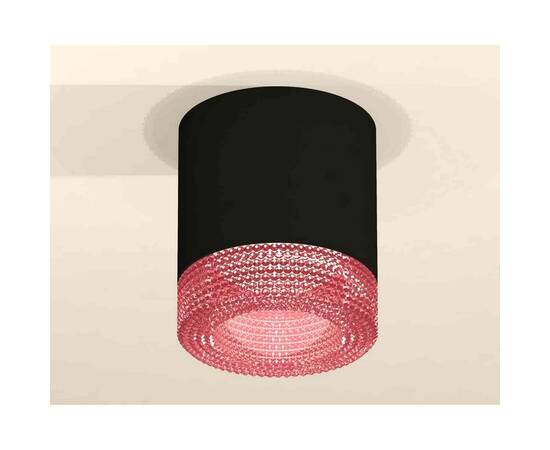Комплект накладного светильника Ambrella light Techno Spot XS7402012 SBK/PI черный песок/розовый (C7402, N7193), изображение 3