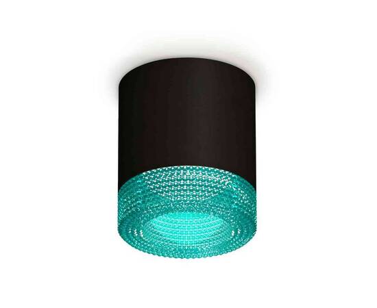 Комплект накладного светильника Ambrella light Techno Spot XS7402013 SBK/BL черный песок/голубой (C7402, N7194)