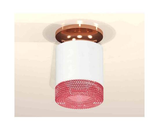 Комплект накладного светильника Ambrella light Techno Spot XS7401143 SWH/PPG/PI белый песок/золото розовое полированное/розовый (N7930, C7401, N7193), изображение 3