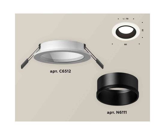 Комплект встраиваемого светильника Ambrella light Techno Spot XC6512002 SWH/SBK белый песок/черный песок (C6512, N6111), изображение 2