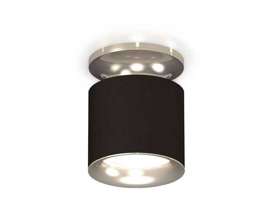 Комплект накладного светильника Ambrella light Techno Spot XS7402083 SBK/PSL черный песок/серебро полированное (N7927, C7402, N7012)
