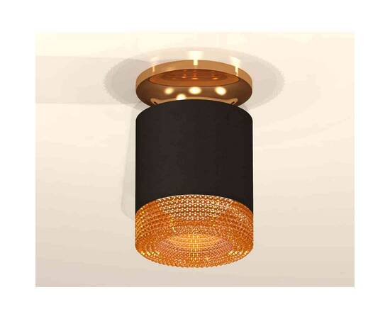 Комплект накладного светильника Ambrella light Techno Spot XS7402103 SBK/PYG/CF черный песок/золото желтое полированное/кофе (N7929, C7402, N7195), изображение 3