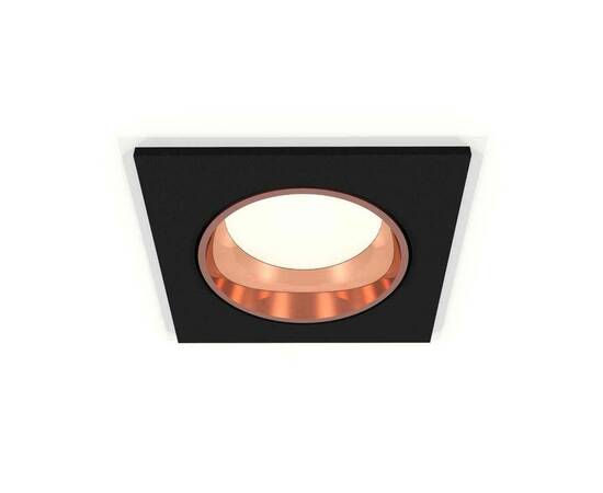 Комплект встраиваемого светильника Ambrella light Techno Spot XC6521005 SBK/PPG черный песок/золото розовое полированное (C6521, N6114)